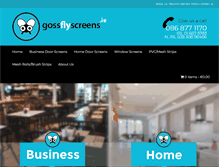 Tablet Screenshot of gossflyscreens.ie